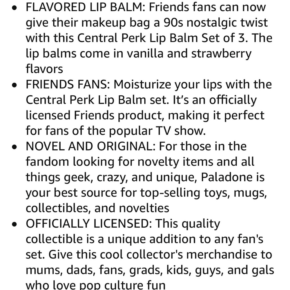 NEW! Friends Central Perk Lip Balm Coffee Cup Set - Picture 3 of 10